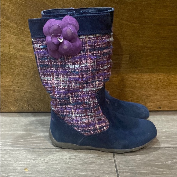 Stride Rite Fall Boots little girls Boots with Purple Accents - Picture 3 of 12